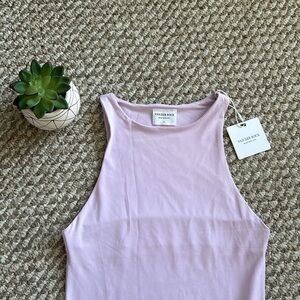 NWT Van Der Rock Lila Lilac High Neck Bodysuit